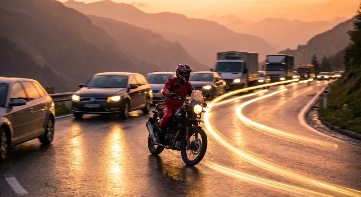 Line Selection Riding: Turning Traffic Into a Solvable Problem