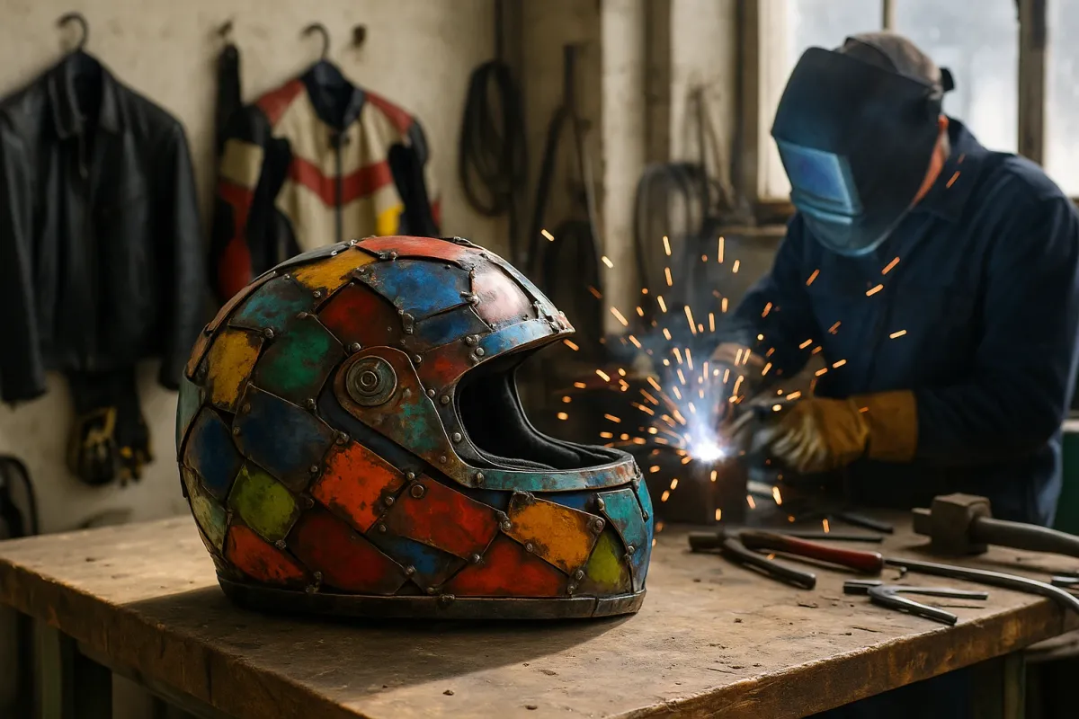 From Scrap To Speed: What Reclaimed Metal Art Can Teach Us About Better Moto Gear