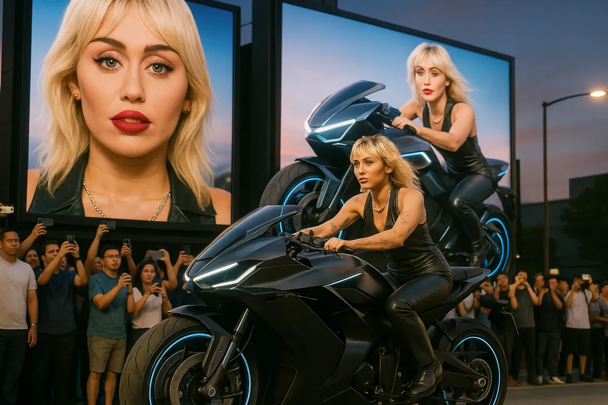 Viral Smiles, Viral Miles: What Miley’s “New Face” Says About Modern Moto Design